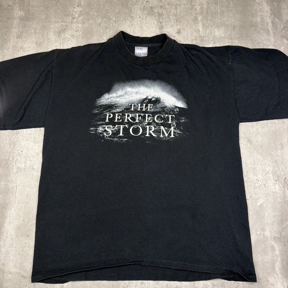 Vintage All Sport 90's The Perfect Storm Movie Promo T-Shirt XL Single Stitch